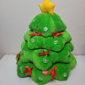 Pan Asian 14" Christmas Tree Color Changing Musical Plush Pre-owned